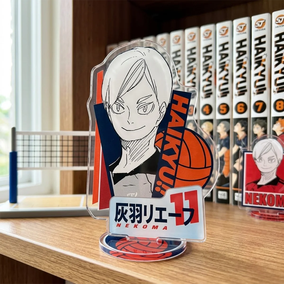Anime Haikyu!! 10cm Acrylic Stand Set with Double Accessories, Halloween Party Favor, HQ, Manga Merch, Desk Display Keychain