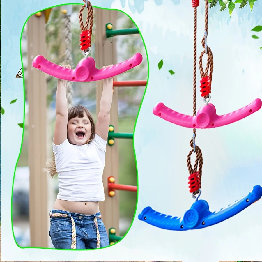 360 °   Conjunto de fitness rotativo, alças ajustáveis, bungee, equipamento de ginástica, acessórios de ginástica para crianças, brinquedo, equipamento de playground