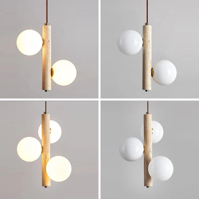 الأصلي الخشب الأصفر كهف حجر مطعم قلادة الخفيفة، الرجعية الأصفر النفط السرير اللوح الأمامي مصباح زجاجي بيت الضيافة #3