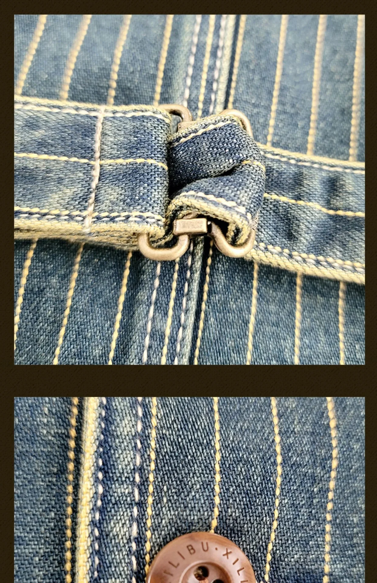 Gilet en denim avec poches rayées pour hommes, gilet safari occidental, gilets vintage pour hommes, coupe couvertes