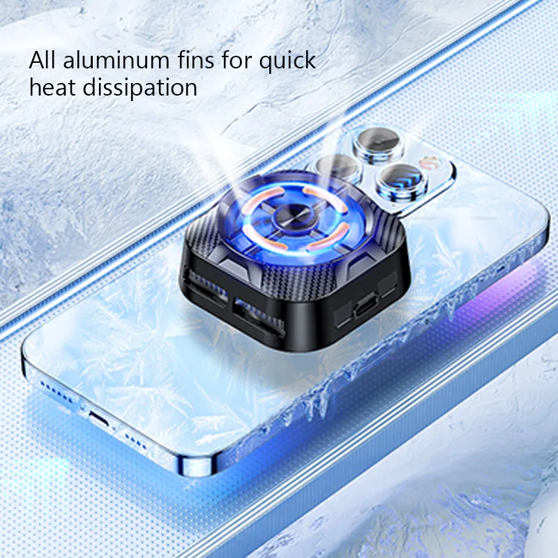 X79New Magnetic Mobile Phone Radiator for Mobile Phone Phablet Fan Semiconductor Efficient Cooler for Cellphone Gaming Heat sink