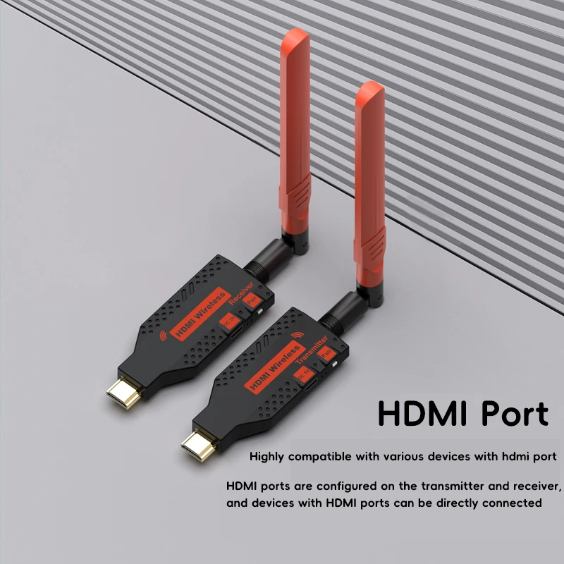 5.8G 1080P 150M Wireless HDMI Video Audio Transmitter and Receiver Extender Display Adapter Dongle For TV Monitor Projector PC