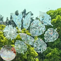 Glass Sticker Beautiful Transparent Window Sticker Rainbow Prism Static Window Glass Decal Party Supplies