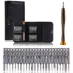 Mini Precision Screwdriver Set 25 in 1 Electronic Torx Screwdriver Opening Repair Tools Kit for IPhone Camera Watch Tablet PC