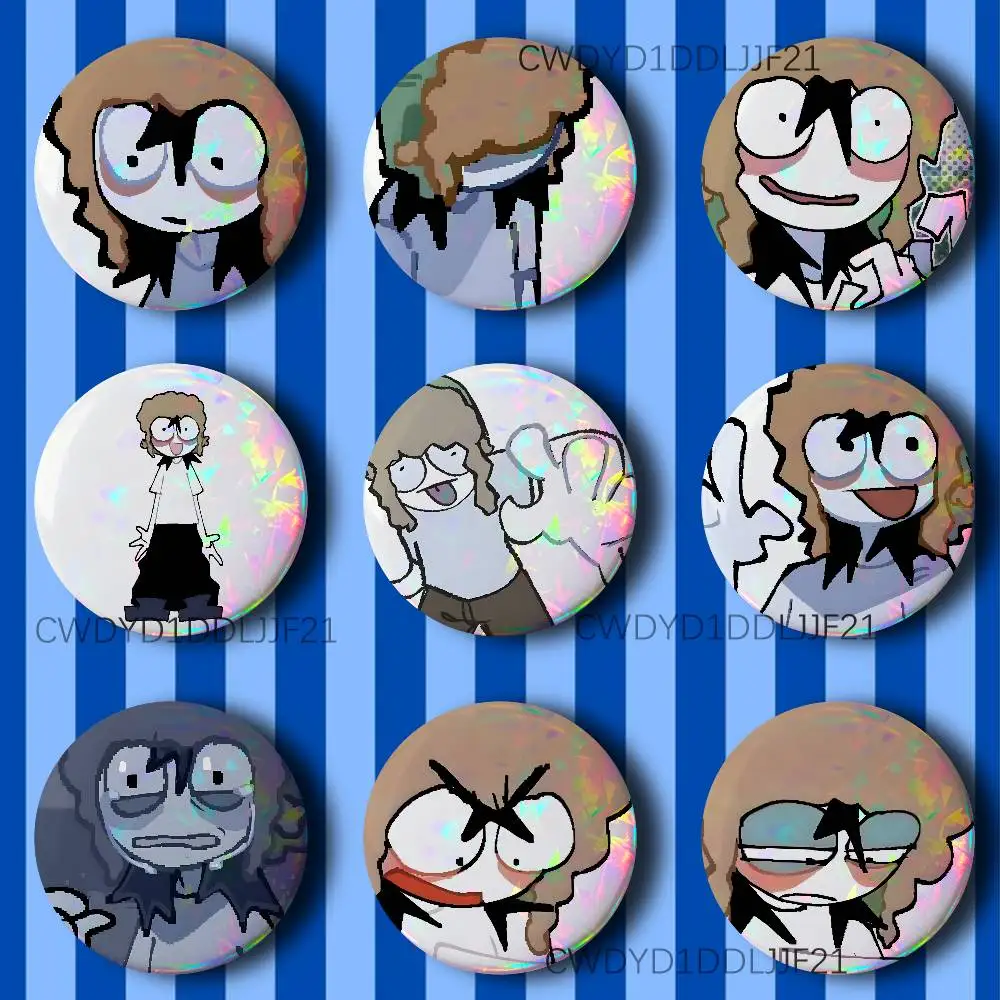 

J-Jeremy Jankles Vintage Anime Brooch Creative Badge for Hat Bag Decoration Fans Collect Gifts