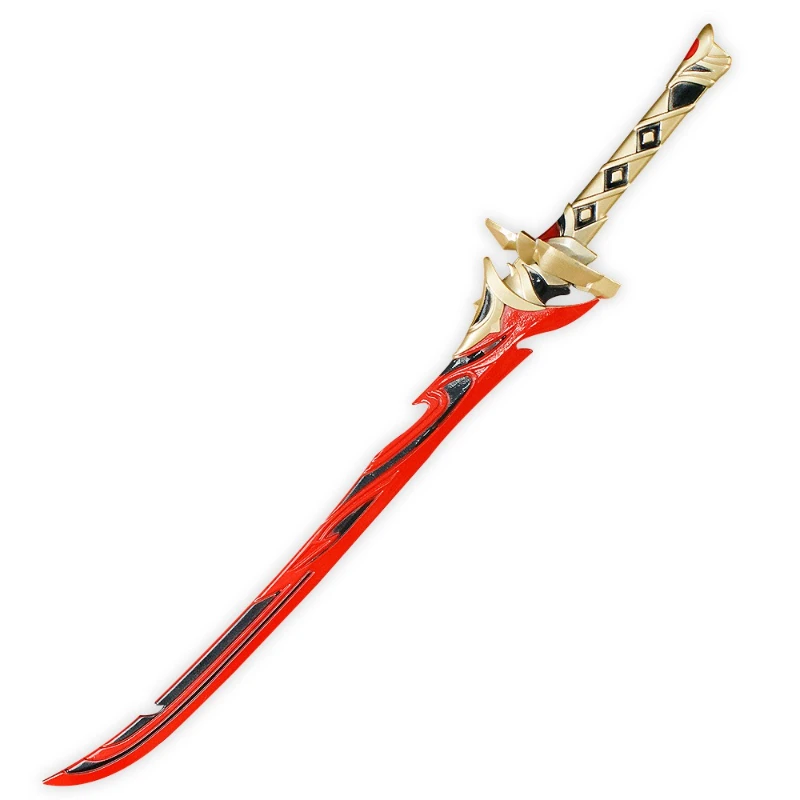 22Cm Genshins Game Perifere Wapen Model Kooi Vissen Fles Een Hart Legering Ornament Speelgoed Ongesneden Zwaard Collectie Desktop Geschenken