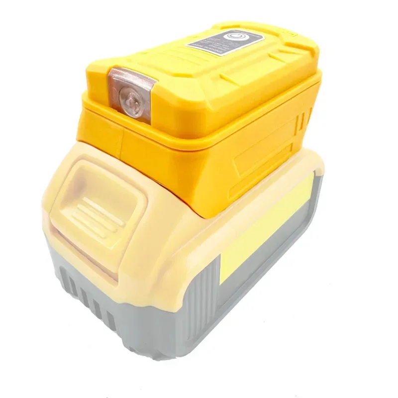 Imagem -05 - Rack de Carregamento Rápido para Dewalt Bateria de Lítio Adaptador Portátil com Porta Usb Luz Led 18v 20v