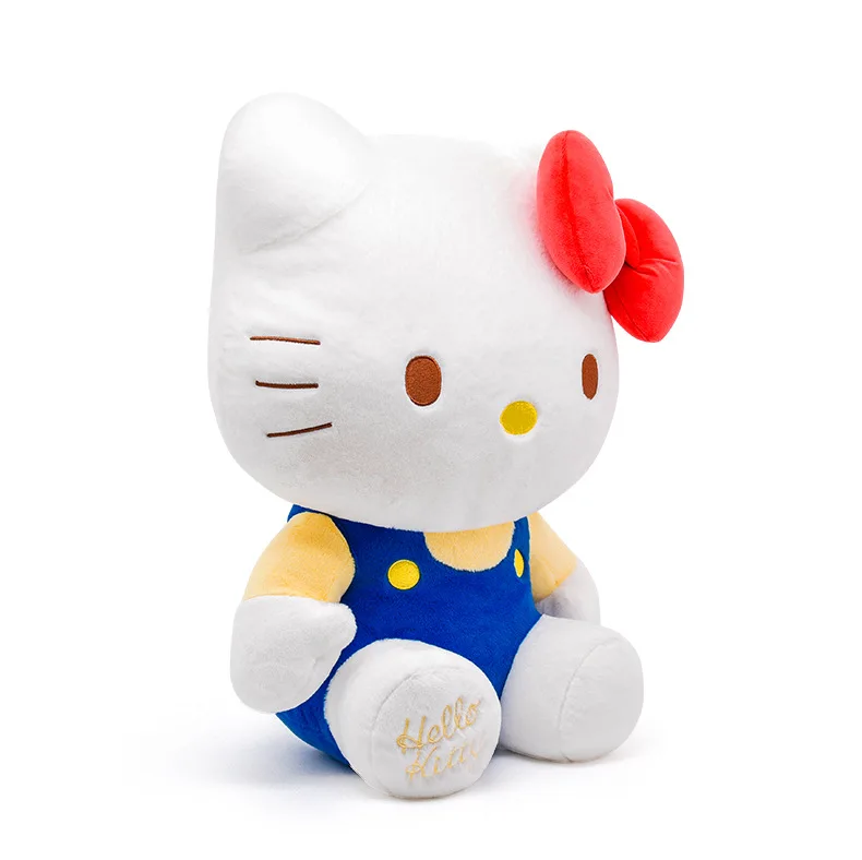 8 & 12 นิ้วของแท้ซานริโอ เฮลโล คิตตี้อะนิเมะตุ๊กตาของเล่นตุ๊กตาหมอนอิงคาวาอิวันเกิดปาร์ตี้คริสต์มาสของขวัญตุ๊กตาสาว