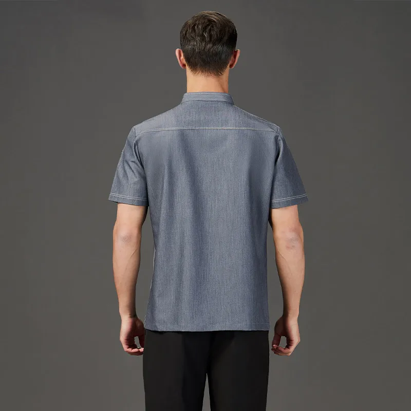 Tuta da cuoco da forno giacca da cuoco da ristorante camicia da cucina uniformi da cameriere dell'hotel vestiti da cucina tuta da caffè uniforme da sala da pranzo