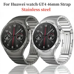 Metal Strap for Huawei Watch GT4 46mm Original Seamless Connection High-end Band for Huawei GT4 46mm STAINLESS STEEL FITTING