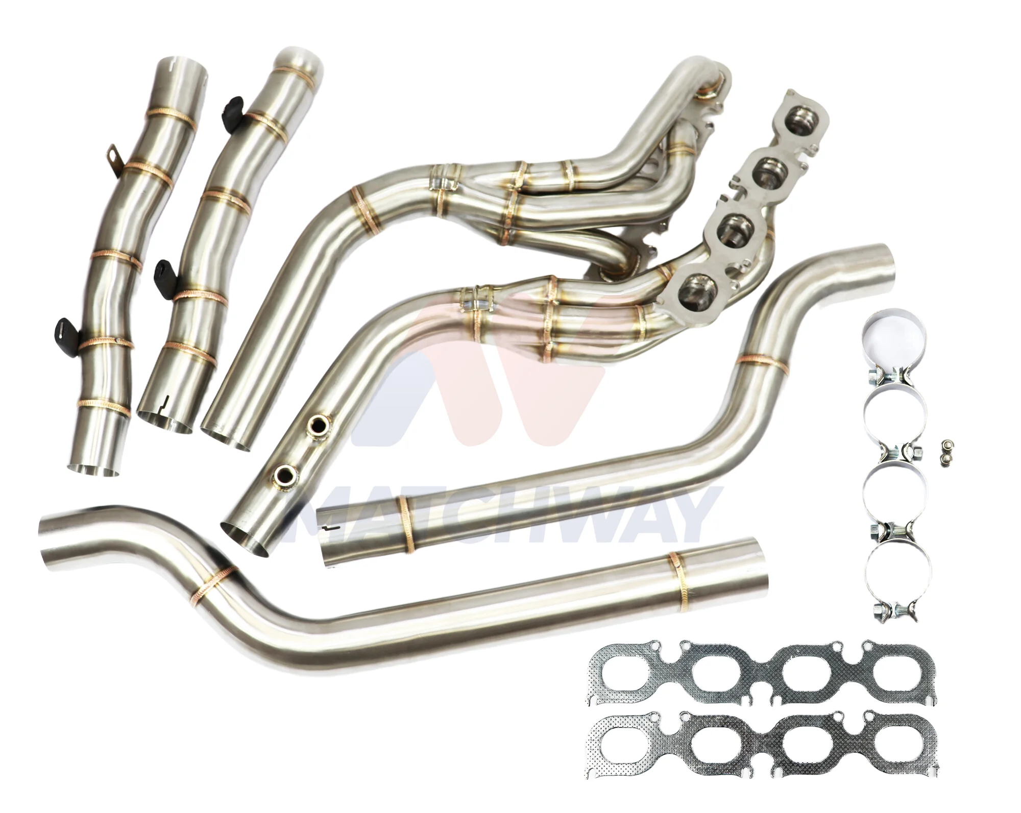 

PERFORMANCE Tuning Exhaust System Longtube Header&Downpipe Stainless Steel for Benz AMG C63 W204 M156 08-14 6.2L 6.3L