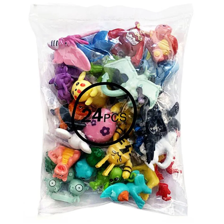 24 قطعة البوكيمون أنيمي الشكل البسيطة بيكاتشو Pokeball جيب الوحش لعبة نموذج كزة قزم الذهاب الطفل الاطفال الصبي هدية عيد ميلاد #6