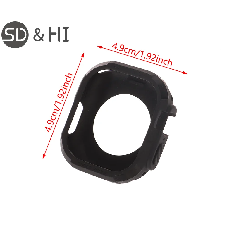 Applicable Watch Models 49mm Watch Case Triple Anti-fall TPU + Carbon Fiber Protective Cover