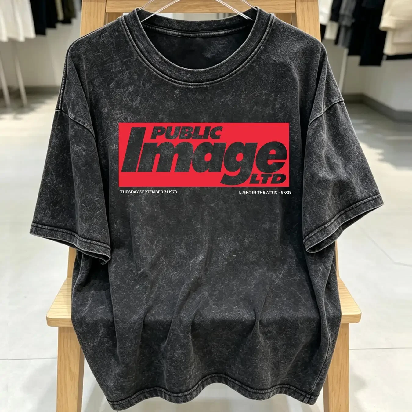 washed T Shirt Vintage Public Image Limited Music Power Sonics Size S M L XL 2XL vintage Washed fashion Stretched