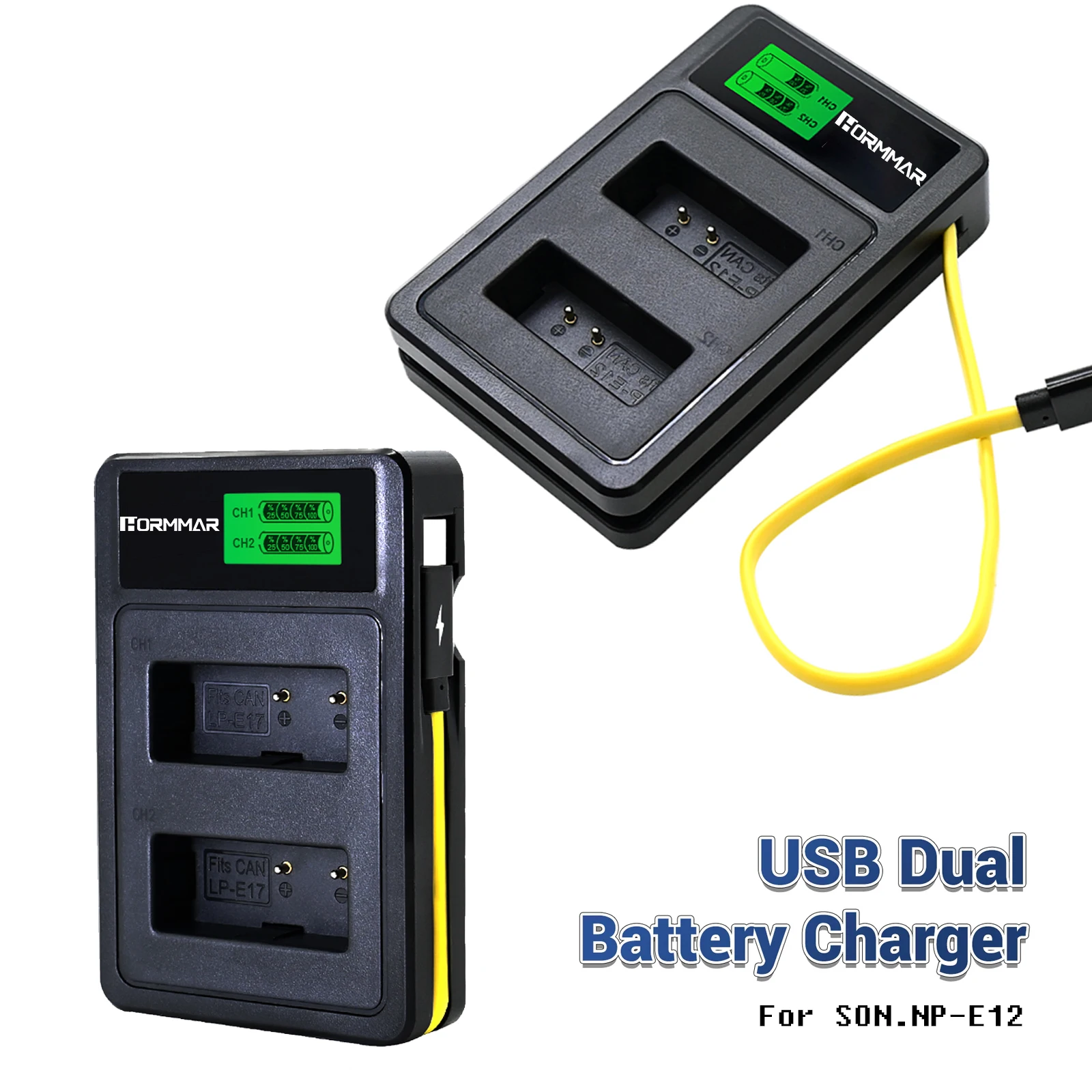 LP-E17 LPE17 LP E17 Camera Battery LED Dual USB Charger for Canon EOS R8 R50 RP 200D 250D M3 M5 M6 750D 760D T6s 800D T8i