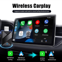 2 In 1 Wired To Wireless CarPlay AI Box Android Auto Adapter Plug & Play Connection OTA Update Universal For 99% OEM Cars Radio