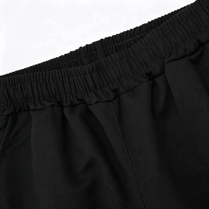 Herren Cargo-Hosen mit elastischem Bund, Kordelzug, mehreren Taschen, normaler Passform, geradem Bein, lässige Frühlings- und Herbst-Outdoor-Streetwear-Hosen – Detail 8