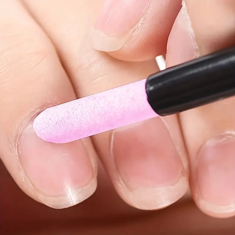 6 قطعة/المجموعة رسومات أظافر الكوارتز طحن القلم ملف بشرة الأظافر مزيل الجلد الميت UV هلام البولندية مانيكير عصا الملفات اكسسوارات الأظافر #6