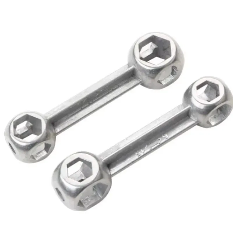 Portable 10-in -1 hexagonal metal bone wrench, high-quality multi-function wrench, suitable for 6-15mm inner hole bicycle repair