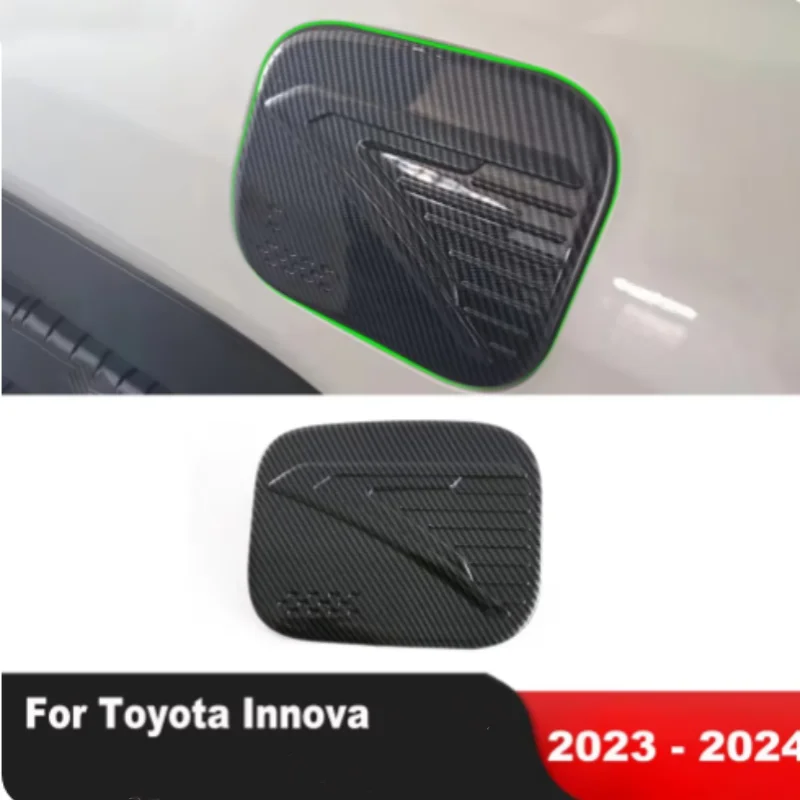 

Gas Fuel Tank Cover Trim For Toyota Innova 2023 2024 Carbon Fiber Car Oil Gasoline Cap Accessories