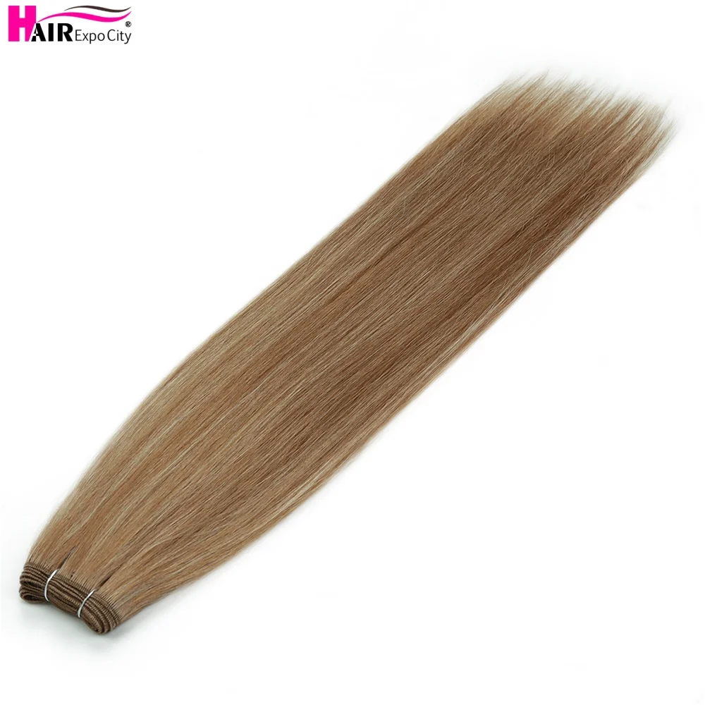 Bone Straight Synthetic Hair Bundles Ombre Blonde Hair Weft Super Long 26 Inch Straight Hair Weave Extensions