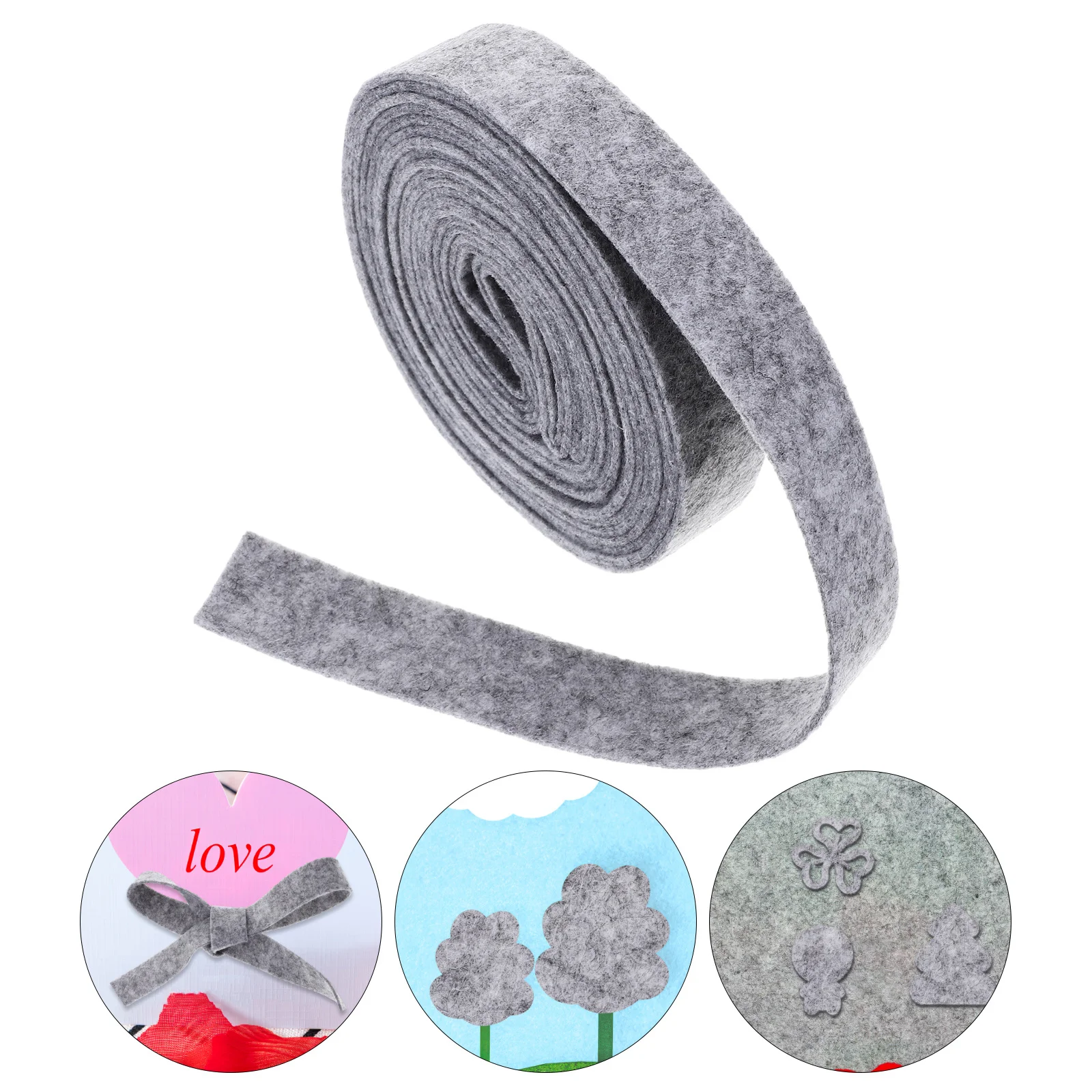 

Amosfun Core Wool for Needle Felting Felt Craft Christmas Wreath Red Ribbon Burlap Wedding Hair Bow Decoration Manual