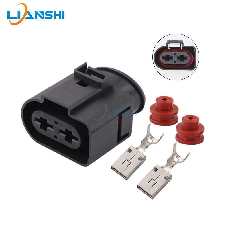 

1J0971955 Automotive steering machine booster pump plug for Volkswagen Audi high power 2pin high current wiring harness plug-in
