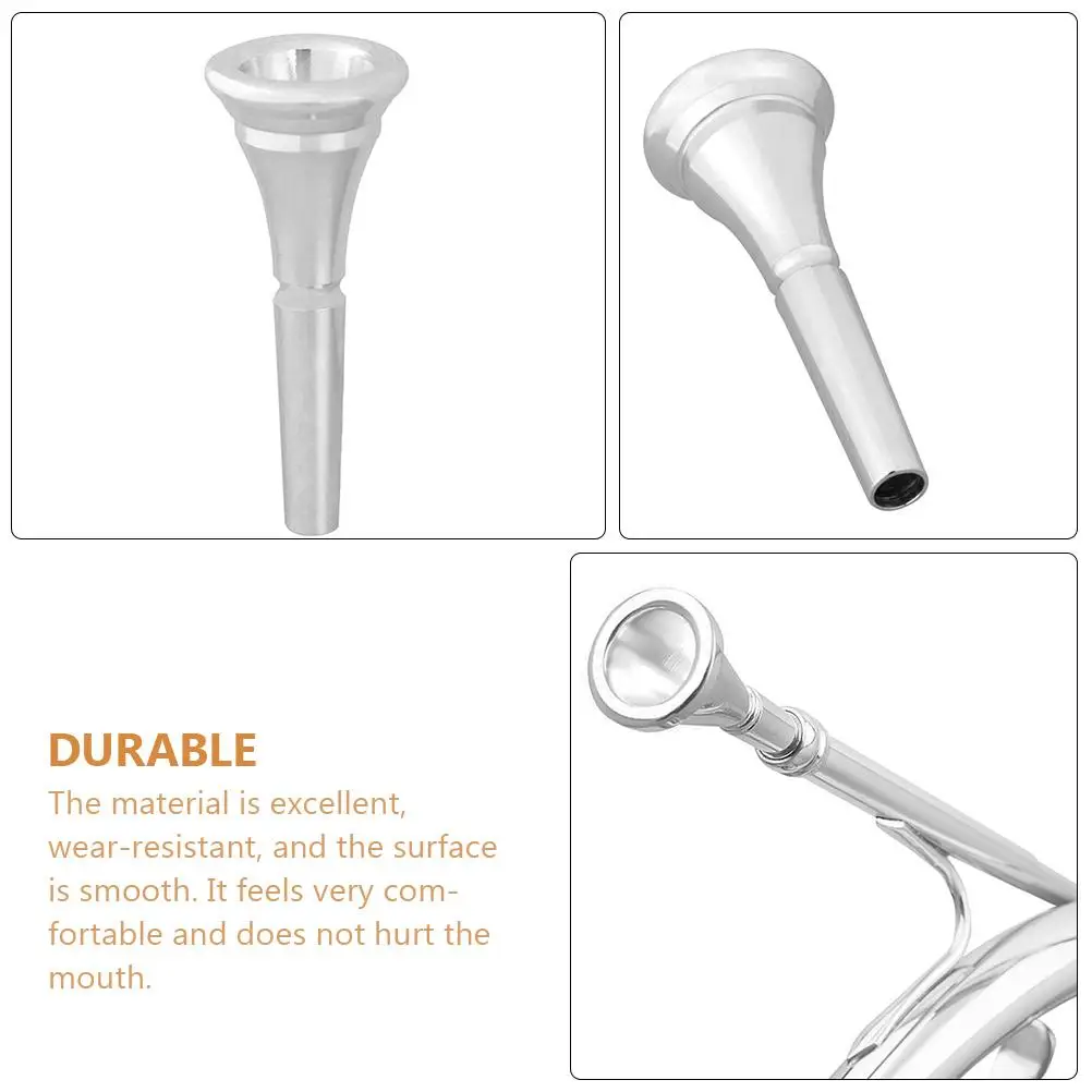 

Pure Copper Horn Mouthpiece for Trumpet Euphonium Clarinet Replacement Small Size Lightweight Easy Clean Excellent Material