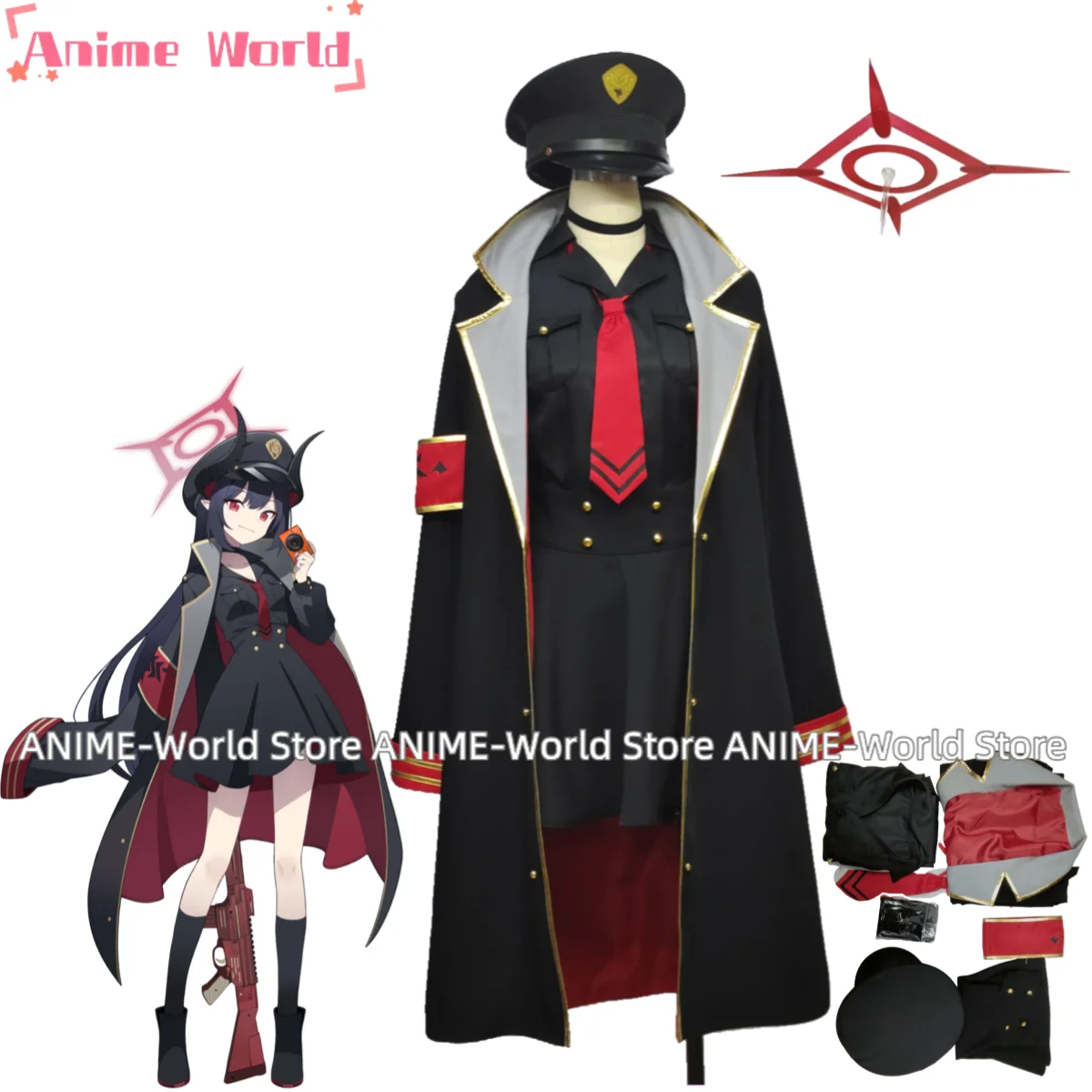 

《Custom Size》Blue Archive Chiaki Game Suit Lovely Uniform Cosplay Costume Halloween Carnival Party Role Play Outfit Aura