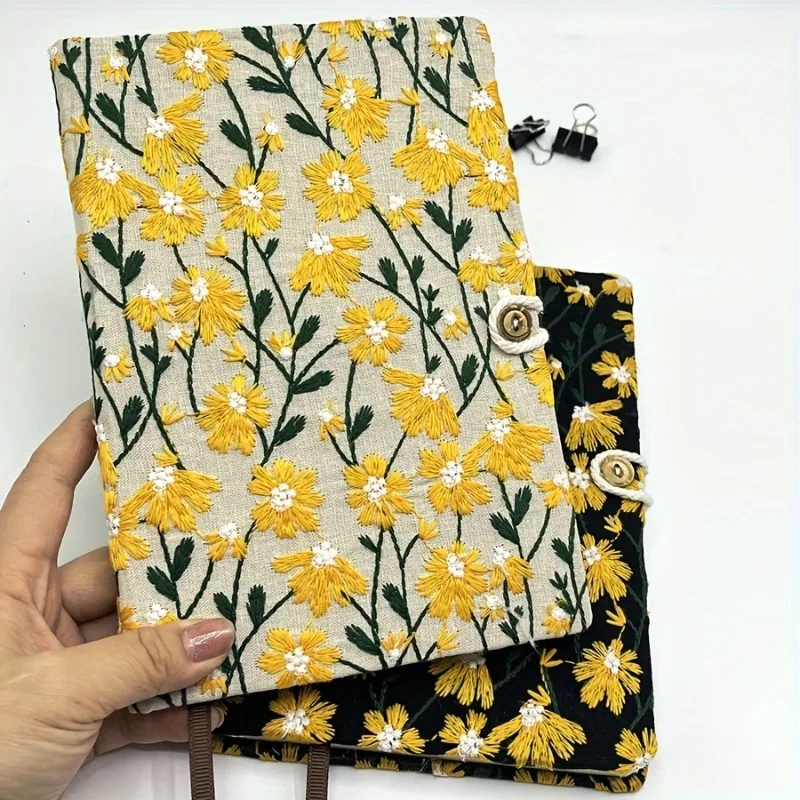 1-2-個刺繍入り-a5-ノートブック白紙日記仕事ノートブック日記メモ帳毎日のメモを取るのに適しています