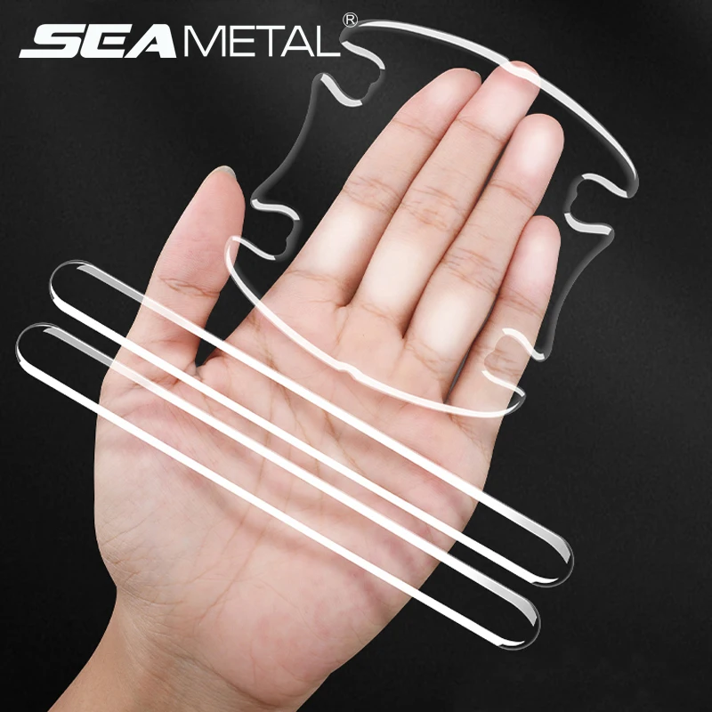 SEAMETAL Car Door Bowl Transparent Anti-collision Protector Bar Stickers Side Edge Protection Guards Cover Protection Strip