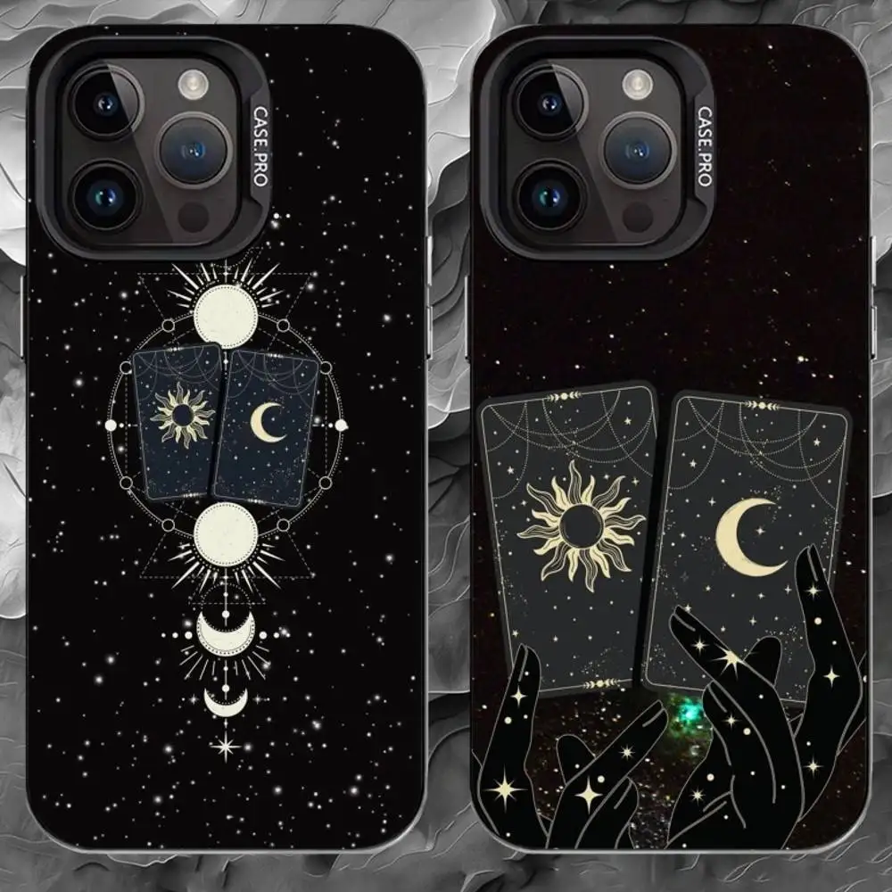 

A-astrology Phone Case For iPhone 17 16 15 14 13 12 11 Pro Max Plus Silver Matte Black Cover