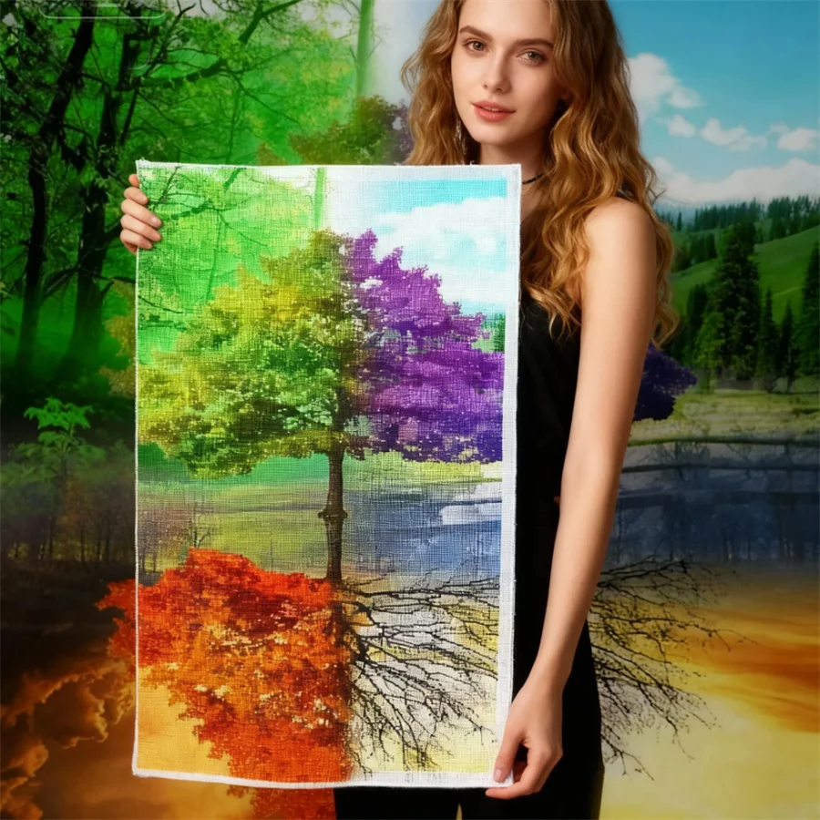 

Серия пейзажей, вышивка крестом 11CT, набор для вышивки крестом с принтом, ручная вышивка, поделки для гостиной