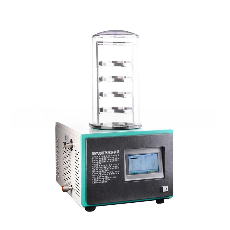 Freeze dryer bell jar type small desktop low temperature vacuum freeze dryer equipment