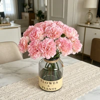 4/8pcs Artificial Flowers Silk Carnations Home Room Wedding Bridal Bouquet Festival Table Decor Accessories Garden DIY Gift 3