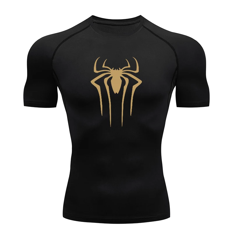 New Compression Shirt Men Fitness Gym Super Hero Sport Running T-Shirt Rashgard Tops Tee Quick Dry Short Sleeve T-Shirt For Men 