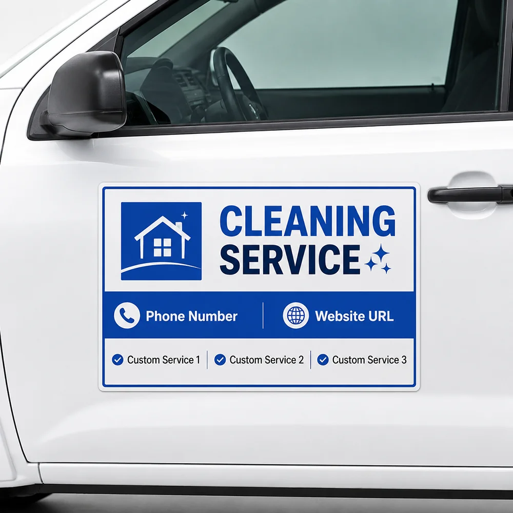Custom Magnetic Business Car Door Sign Personalized Company Logo Vehicle Magnet for Truck Service Car