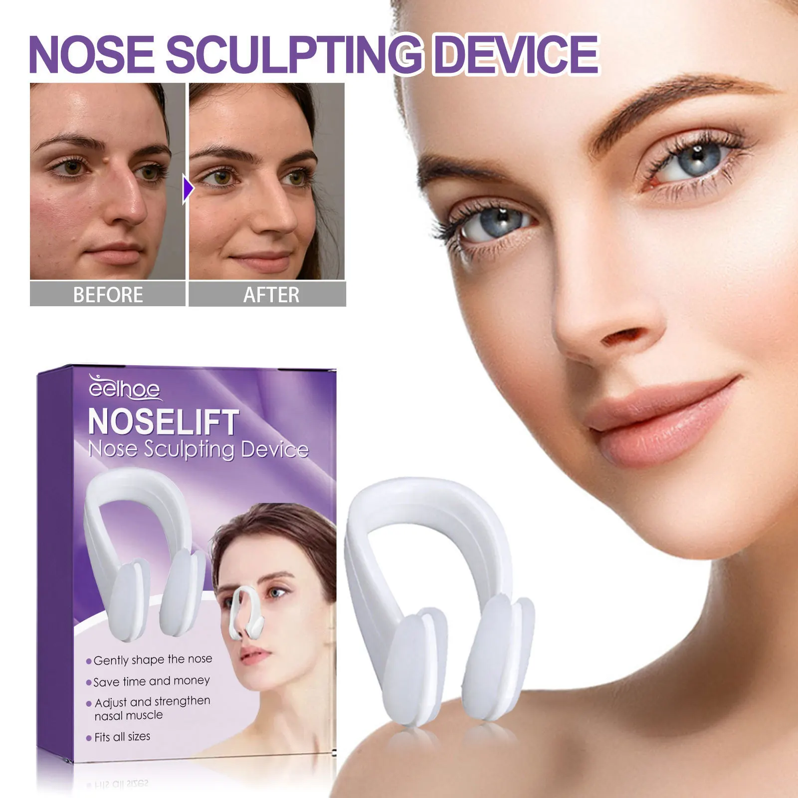 

Nose Up Lifting Shaping Shaper Orthotics Clip Beauty Nose Slimming Massager Straightening Clips Tool Nose Up Clip Corrector