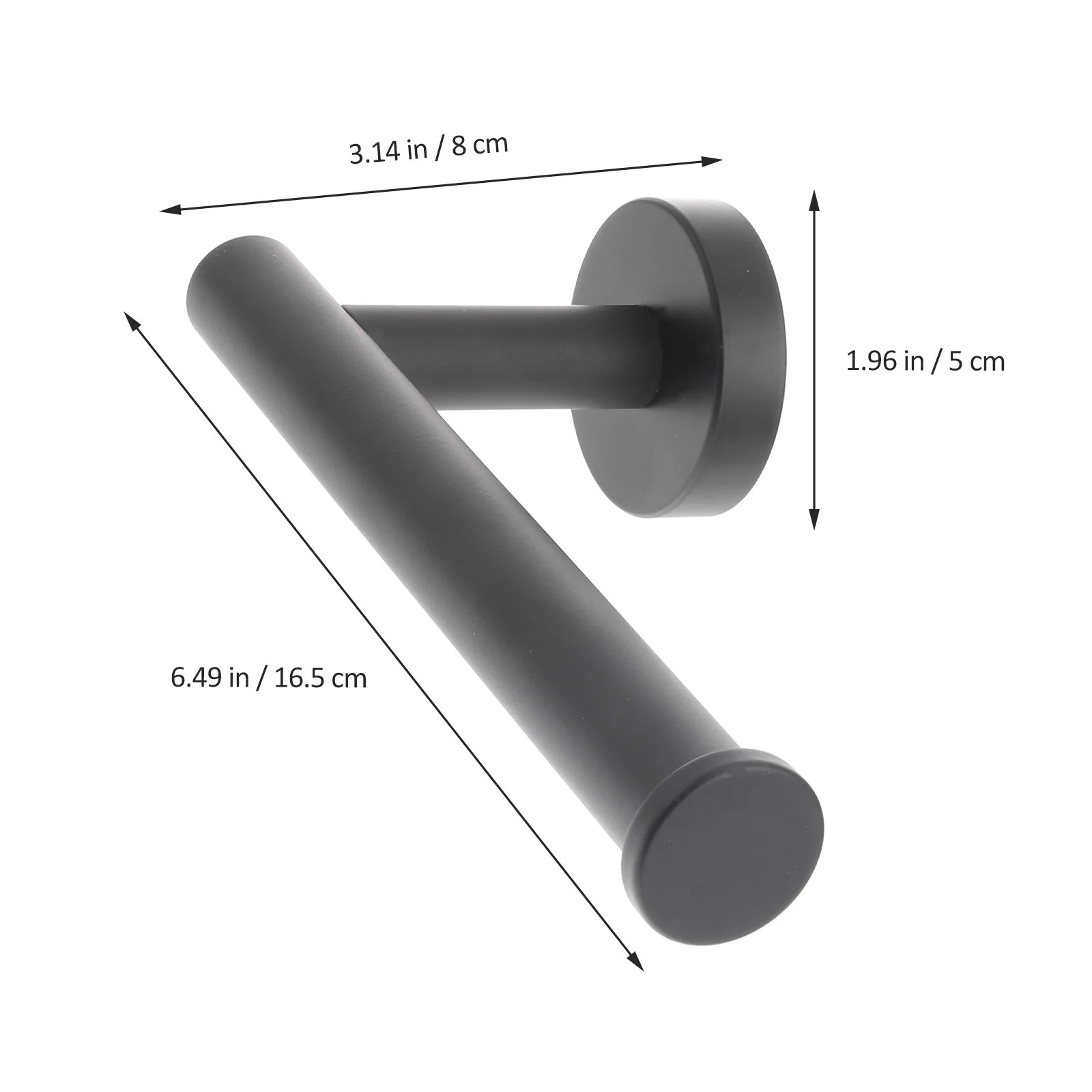 

1 Set Matte Black Stainless Steel Toilet Paper Holder Roll Rack Bathroom Shelf Organizer
