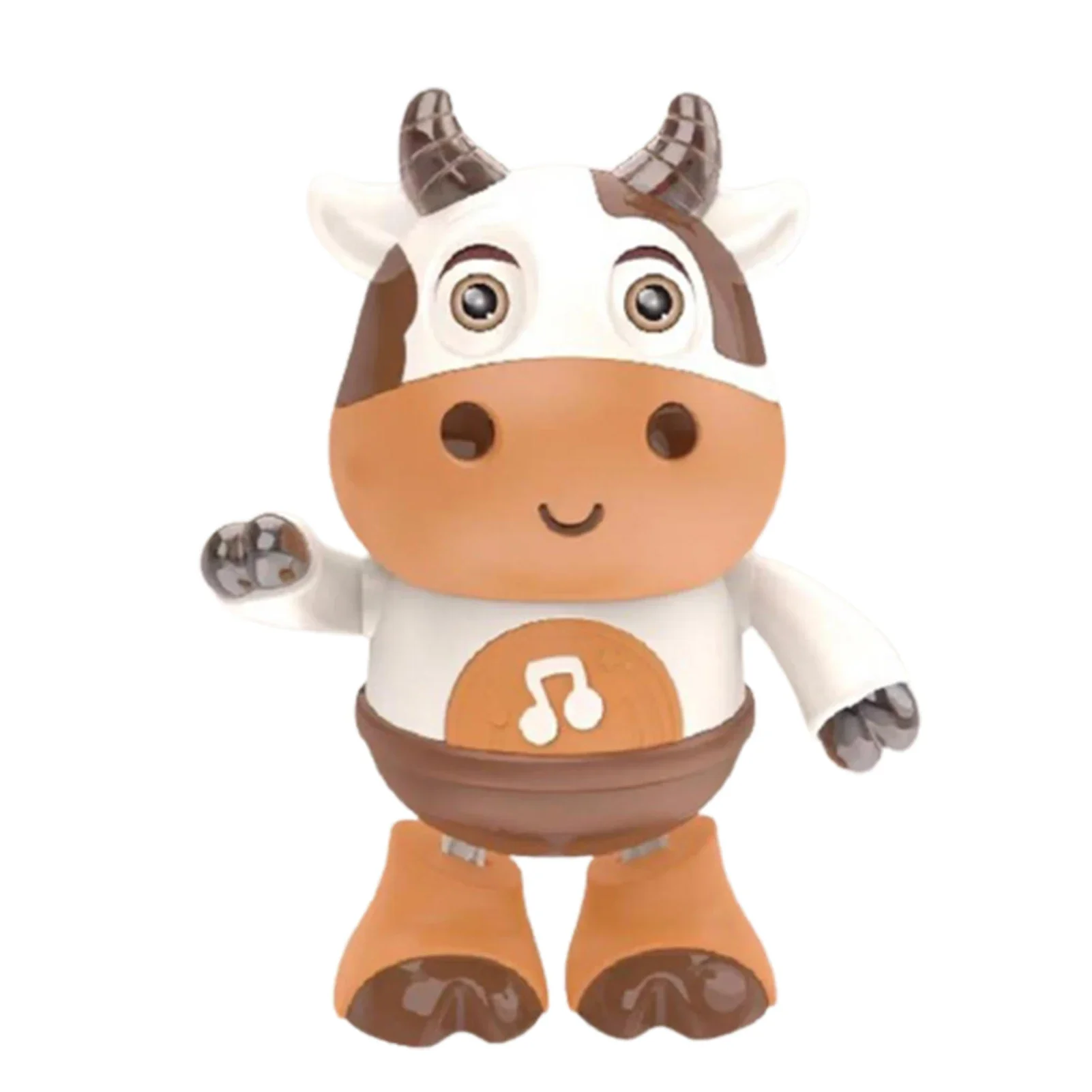 Música giratória inteligente de 360 graus com lembrancinhas leves e material escolar brinquedos robô de dança de vaca elétrica