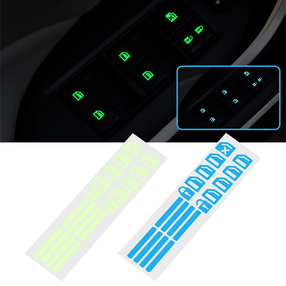 Car sticker Car window switch Luminous sticker for toyota prius golf mk3 citroen saxo chr toyota peugeot 406