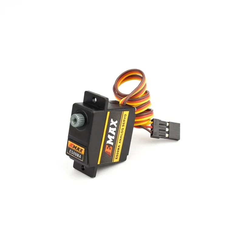 EMAX Metal Analógico Específico Swash Servos para RC Car, RC Boat, 450 Helicóptero, Avião de Asa Fixa, DIY Peças, Em Stock, ES09MA, 1 Pc, 4Pcs, Novo