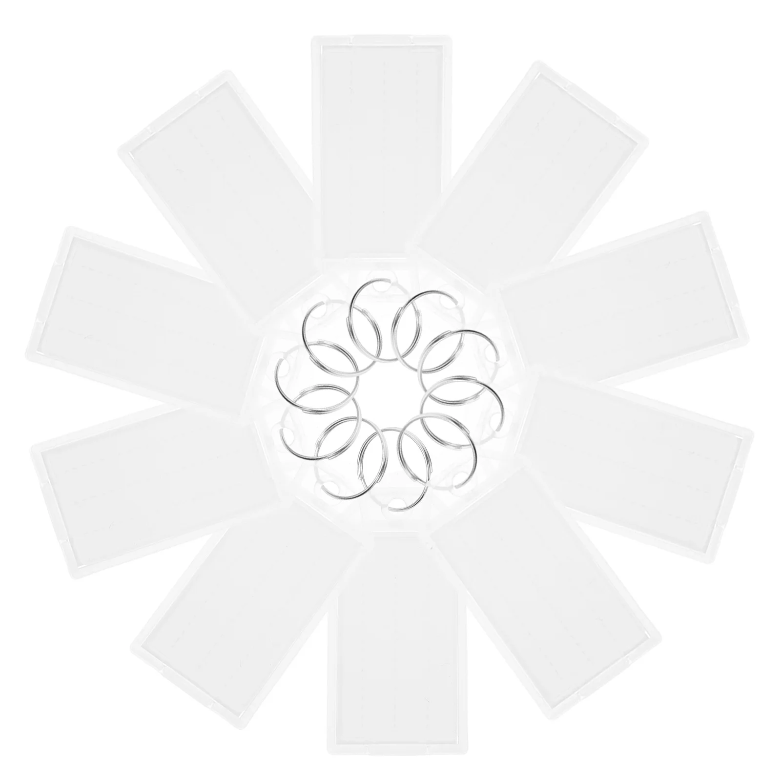 

50Pcs Blank Keychain Tags with Protective Cover Reusable Label Holder for Luggage Key Rings Wall Mount DIY Projects Portable