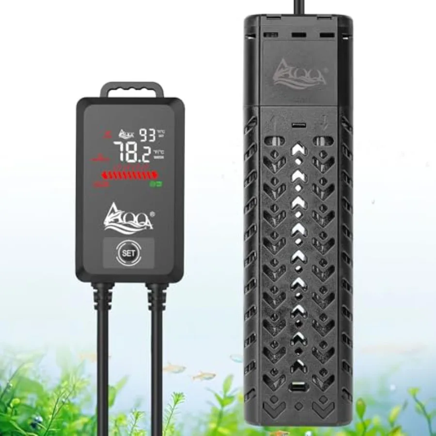 

Fish Tank Heater 170-290 Gallon Submersible Aquarium Heater Pond Heater Thermostat Heater with Intelligent Protection System Fr