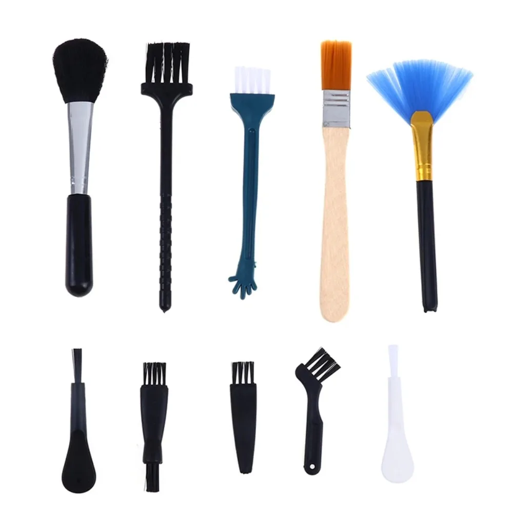 10Pcs Multifunction Keyboard PC Cleaning Brush Kit Small Tools Portable Car Phone Dust Brushes Cleaning Accessories