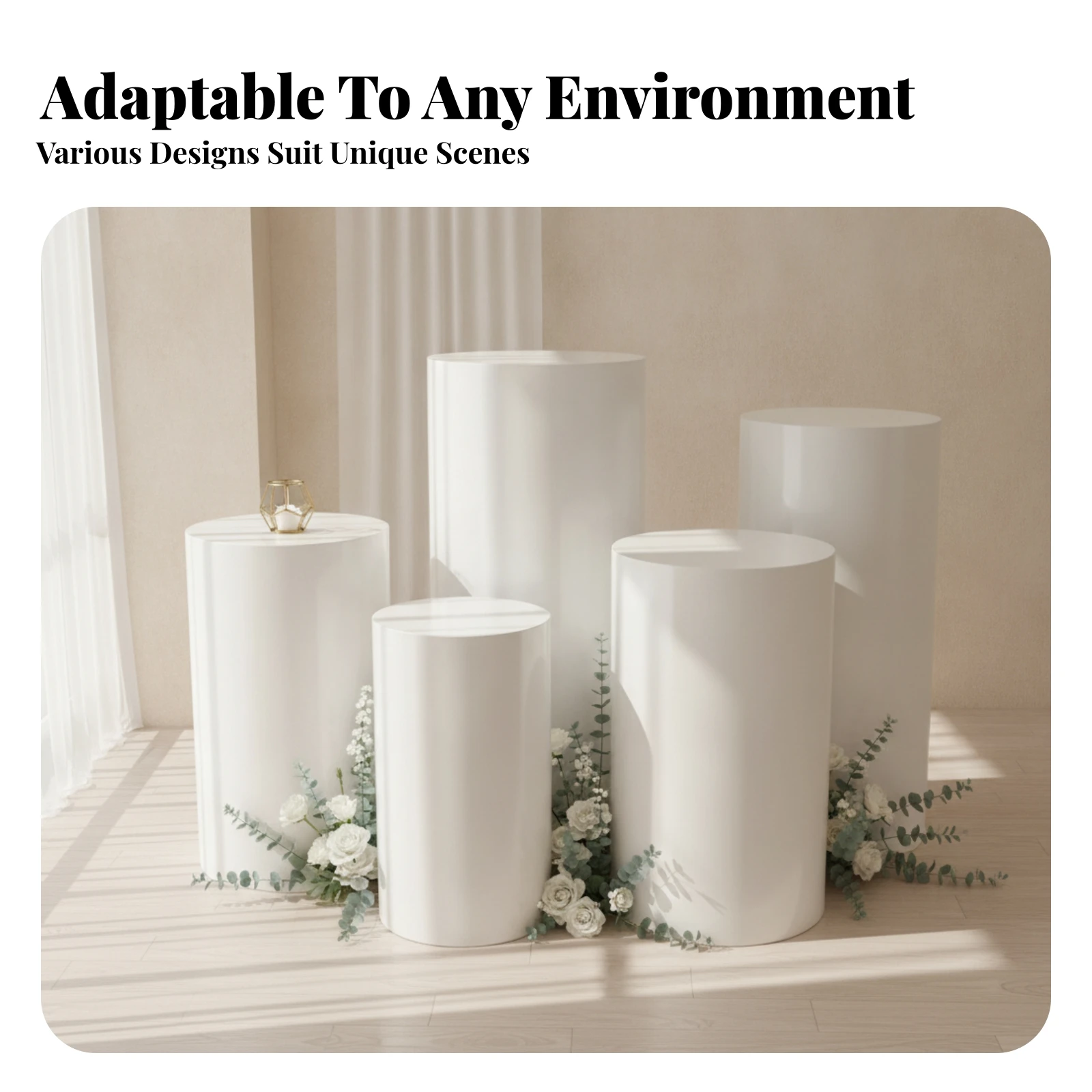 5 Pieces Cake Pedestal Stand F - Display Risers Set review and price