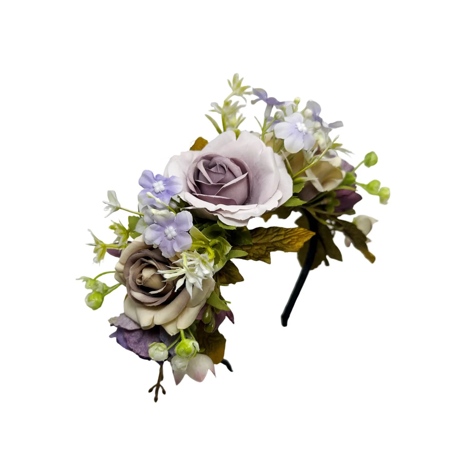 

Гавайские аксессуары для волос, легкий свадебный головной убор, повязка на голову с искусственным цветком розы, нежная корона с цветком розы для свадьбы