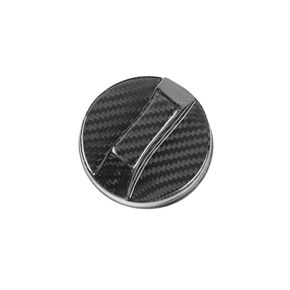 Car Real Carbon Fiber Inner Fuel Tank Cap Trim Cover for Kia Stinger Smart Sport Cerato Forte