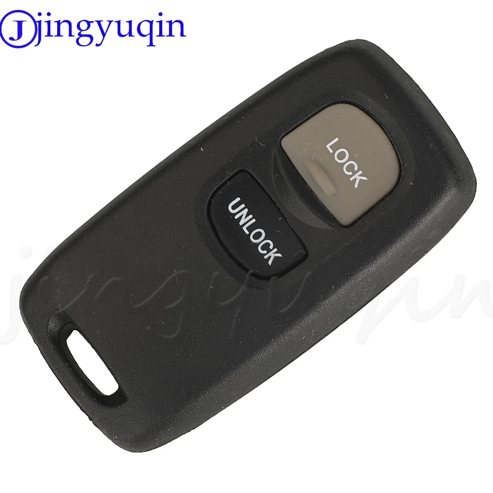 Jingyuqin reemplazo nueva llave 2/3 botones carcasa de entrada sin llave remota de coche para Mazda 2 3 6 323 626 funda de llave de Control Fob