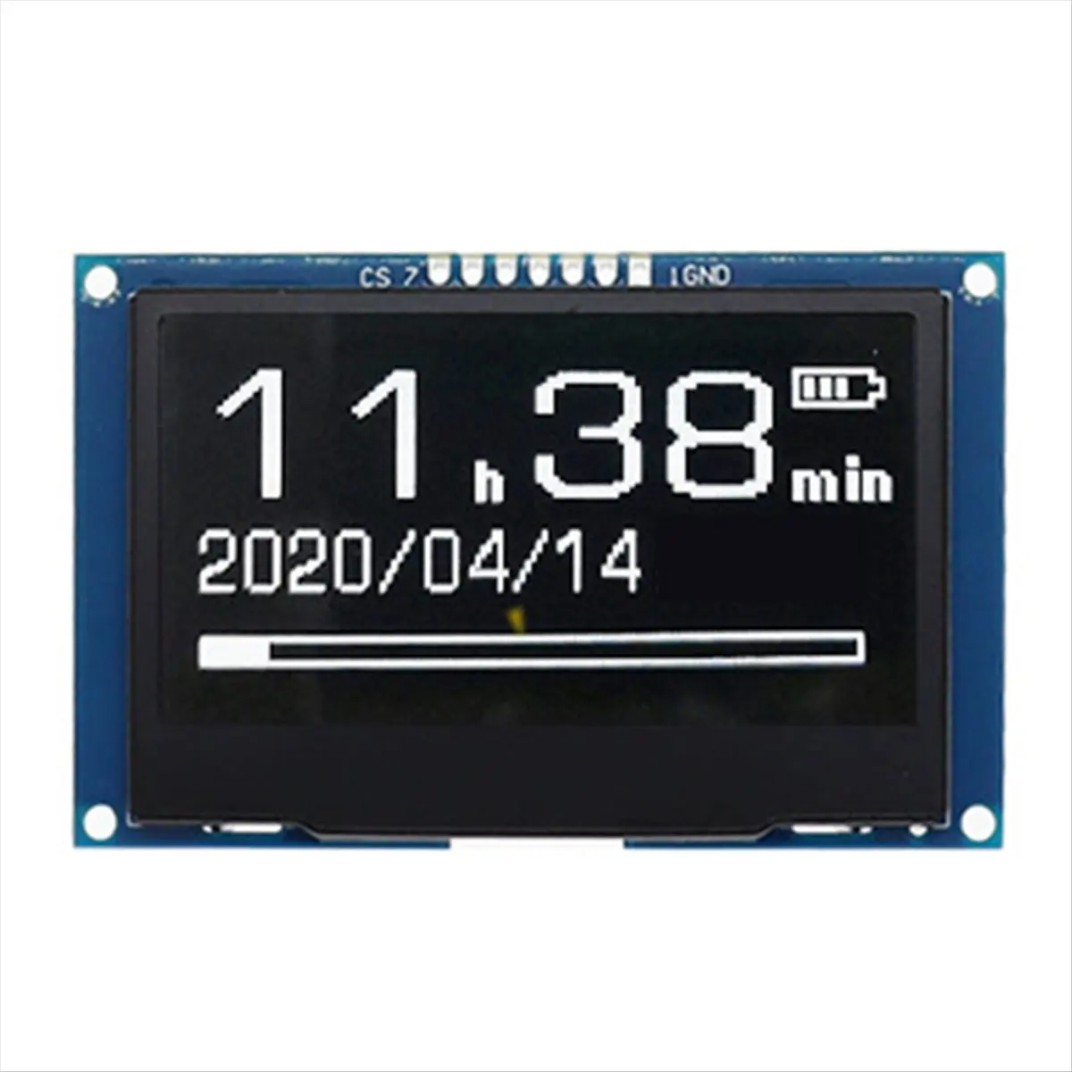 A64I 2.42Inch OLED Display Module 128x64, SSD1309 SPI Serial Interface, High Definition LCD Screen White